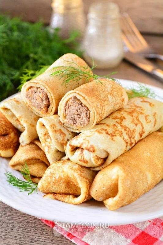 Млинці з м’ясом (6шт)